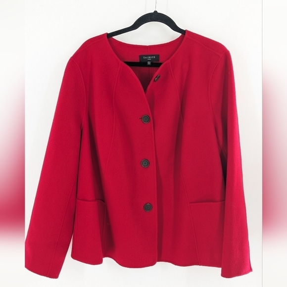 Talbots red wool jackets Size 20 - Picture 1 of 6